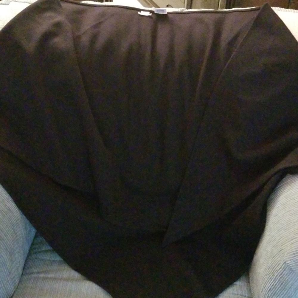 Hermes black wool shawl